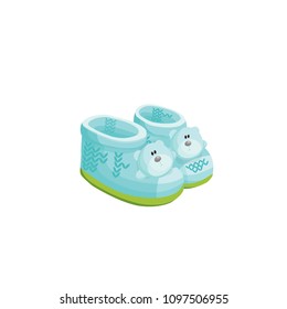 baby booties, vector
