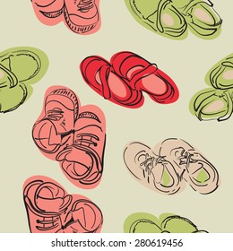 Baby Boots Seamless Texture