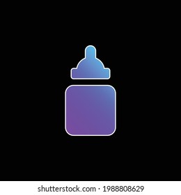 Baby Bottle blauer Farbverlauf-Vektorsymbol