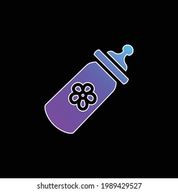 Baby Bottle blue gradient vector icon