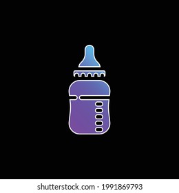 Baby Bottle blue gradient vector icon