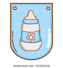 Baby bottle cartoon