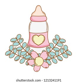 Baby bottle cartoon