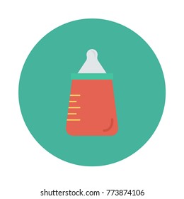  baby bottle circle flat