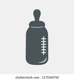 Baby bottle dummy quality vector illustration cut