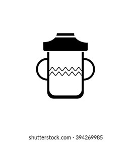 baby bottle flat icon