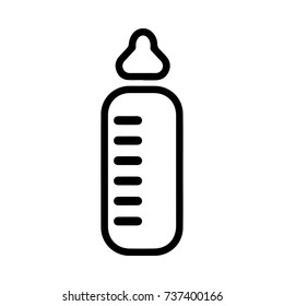 baby bottle flat icon
