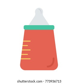  baby bottle flat icon