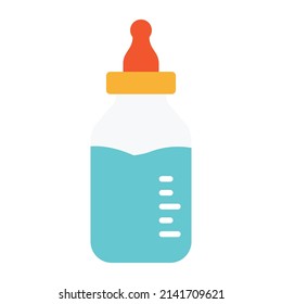 botella pequeña Icono vector plano que puede fácilmente modificar o editar 