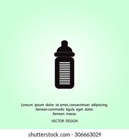 Baby bottle icon