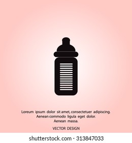 Baby bottle icon