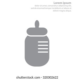 Baby bottle icon