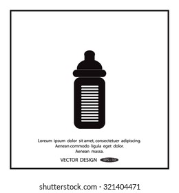 Baby bottle icon