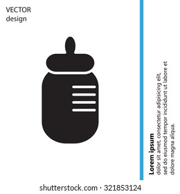 Baby bottle icon