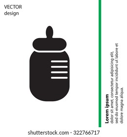 Baby bottle icon