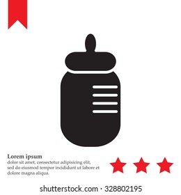 Baby bottle icon
