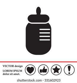 Baby bottle icon