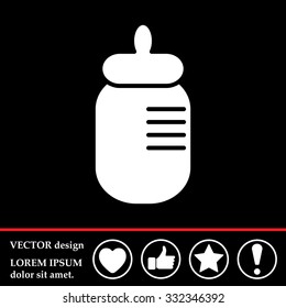 Baby bottle icon