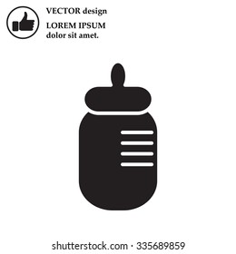 Baby bottle icon
