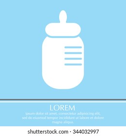 Baby bottle icon