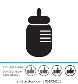 Baby bottle icon