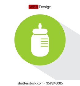 Baby bottle icon