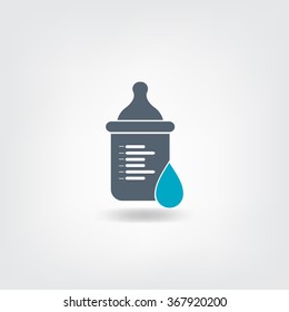 Baby bottle icon