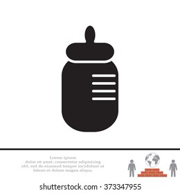 Baby bottle icon