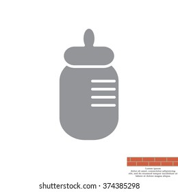 Baby bottle icon