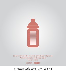 Baby bottle icon