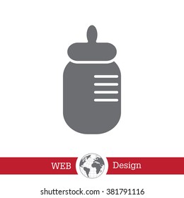 Baby bottle icon