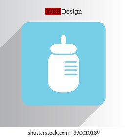 Baby bottle icon