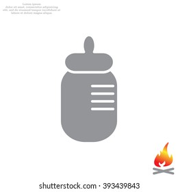 Baby bottle icon
