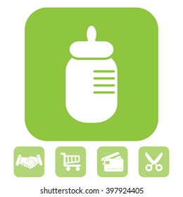 Baby bottle icon