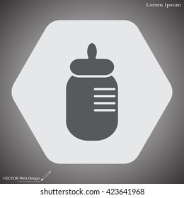 Baby bottle icon