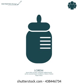 Baby bottle icon