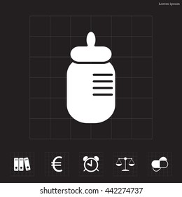 Baby bottle icon