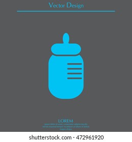 Baby bottle icon