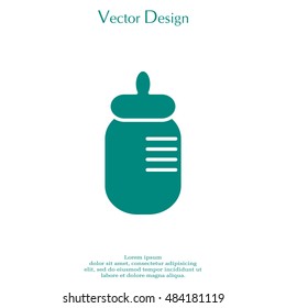 Baby bottle icon