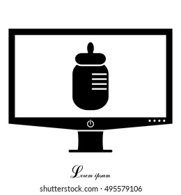 Baby bottle icon