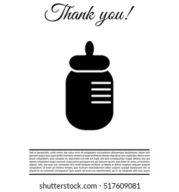 Baby bottle icon