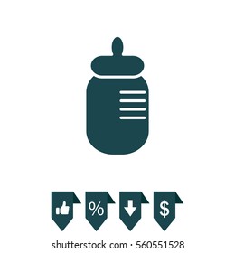 Baby bottle icon