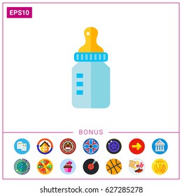 Baby bottle icon
