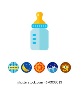 Baby bottle icon