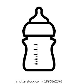 Baby Bottle Icon. Bold Outline Design With Editable Stroke Width. Vector Illustration.