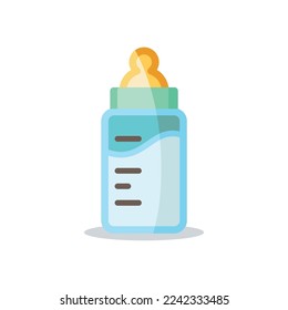 baby bottle icon of color style design vector template