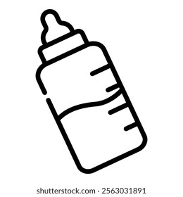 Baby Bottle Icon Element For Design