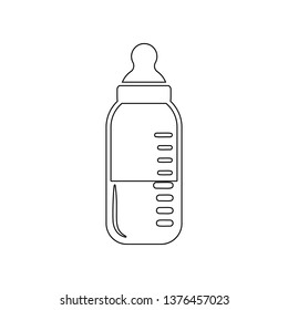 Baby bottle icon. Element of Baby for mobile concept and web apps icon. Outline, thin line icon for website design and development, app development