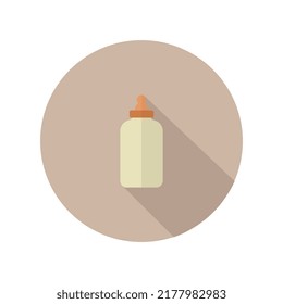 Baby bottle icon illustrated in vector