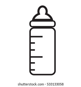 Baby Milk Bottle Icon Stock Vector (Royalty Free) 1071168506 | Shutterstock